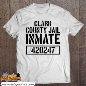 clark county jail inmate prison halloween costume shirt 928 mJybD