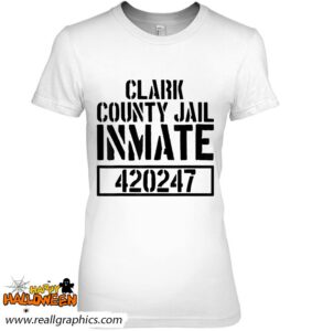 clark county jail inmate prison halloween costume shirt 929 zjhnc