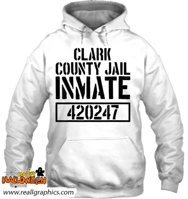 clark county jail inmate prison halloween costume shirt 930 npfld
