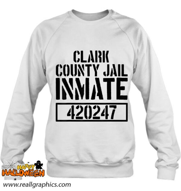 clark county jail inmate prison halloween costume shirt 931 cedyt