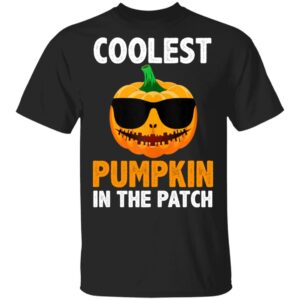 coolest pumpkin in the patch pumpkin funny halloween t shirt 1 avyTo