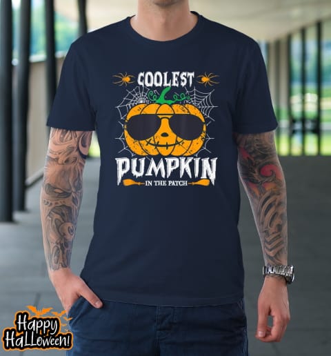coolest pumpkin in the patch vintage pumpkin halloween t shirt 317 v0a77g