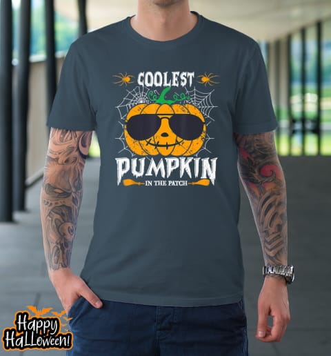 coolest pumpkin in the patch vintage pumpkin halloween t shirt 613 glmhpi