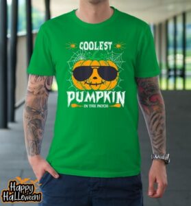 coolest pumpkin in the patch vintage pumpkin halloween t shirt 759 qlqb5s