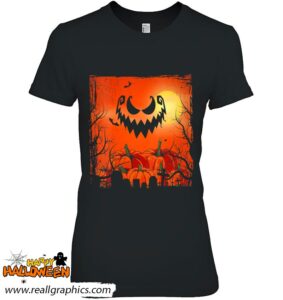creepy halloween costume flying bats spooky pumpkin shirt 813 h66c9
