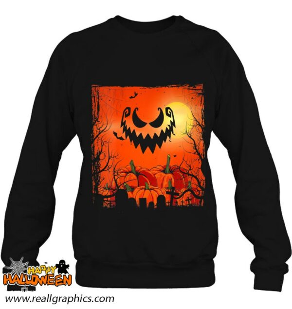 creepy halloween costume flying bats spooky pumpkin shirt 815 zseys