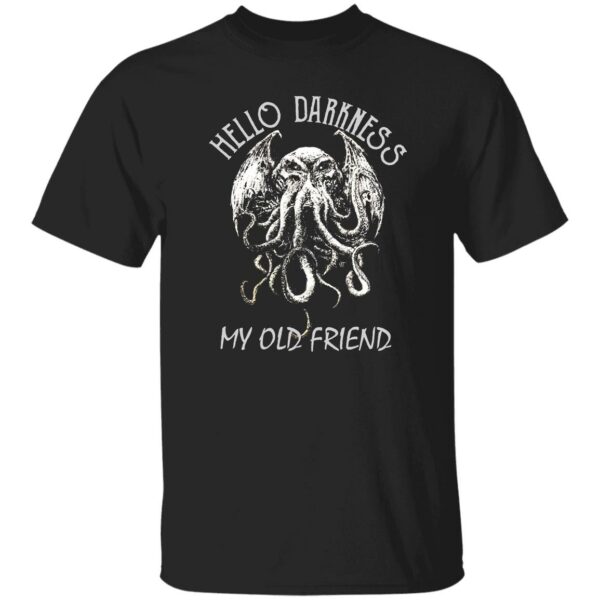 cthulhu wakes hello darkness my old friend halloweens t shirt 1 kw1vc