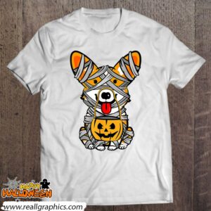cute halloween costume welsh corgi mummy dog lover design shirt 832 ND6Xu