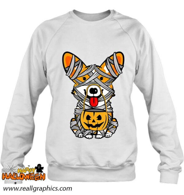 cute halloween costume welsh corgi mummy dog lover design shirt 835 7fvkj