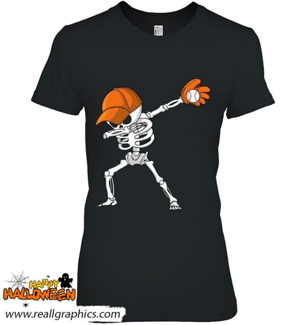 dabbing skeleton baseball halloween player catcher pitcher shirt 1017 jatbf