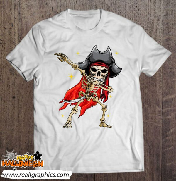 dabbing skeleton pirate halloween kids jolly roger shirt 223 lgbxr