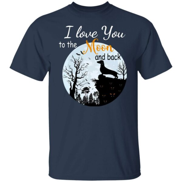 dachshund halloween i love you to the moon and back t shirt 3 nryjs