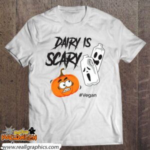 dairy is scary vegan halloween shirt pumpkin shirt 1052 udGBz