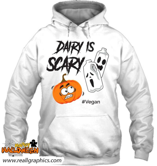 dairy is scary vegan halloween shirt pumpkin shirt 1054 wn6gr