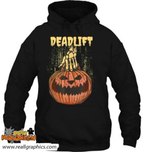 deadlift halloween gym apparel scarry skeleton hand pumpkin shirt 690 kwl7f