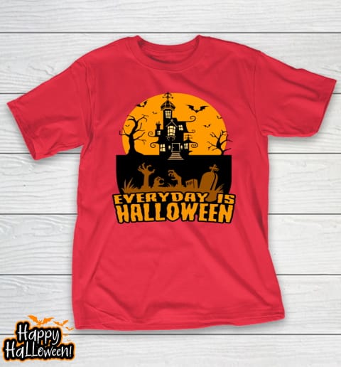 everyday is halloween scary creepy castle bats t shirt 1039 dmv7cb