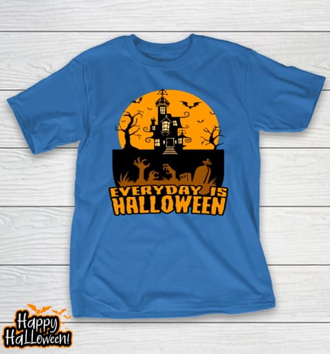 everyday is halloween scary creepy castle bats t shirt 897 adbe6v