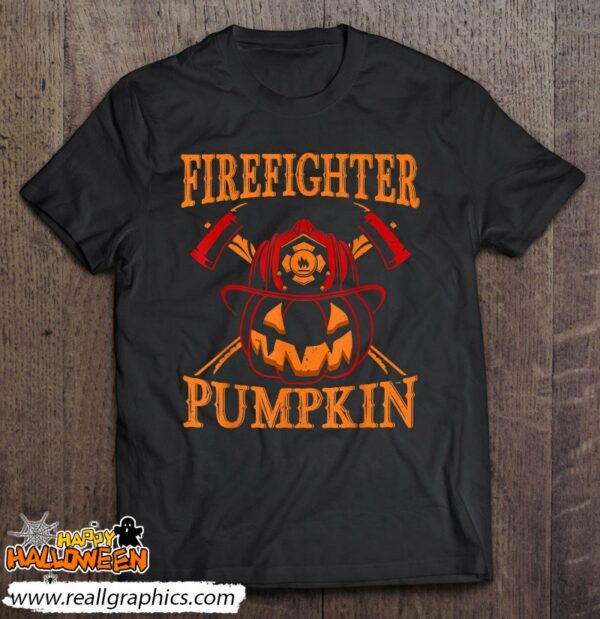 firefighter pumpkin 26 firefighter halloween costume shirt 584 yeykf
