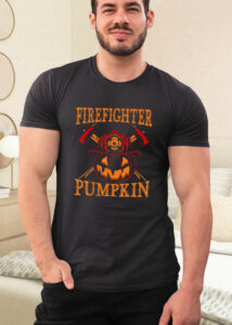 firefighter pumpkin and firefighter halloween costume funny halloween shirt 89 ajdplv