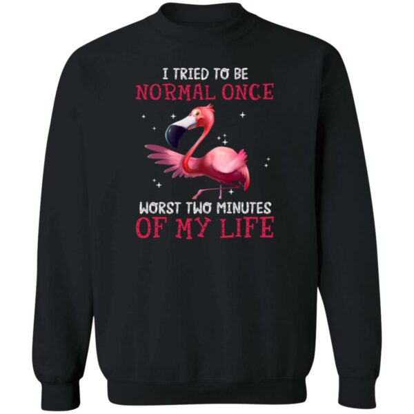 flamingo i tried to be normal once worst two minutes my life shirt 3 rlecah