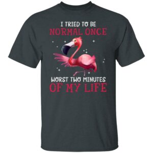 flamingo i tried to be normal once worst two minutes my life shirt 5 q9hb64