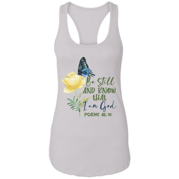 flower butterfly be still and know that i am god graphic tee shirt 12 xi0va3