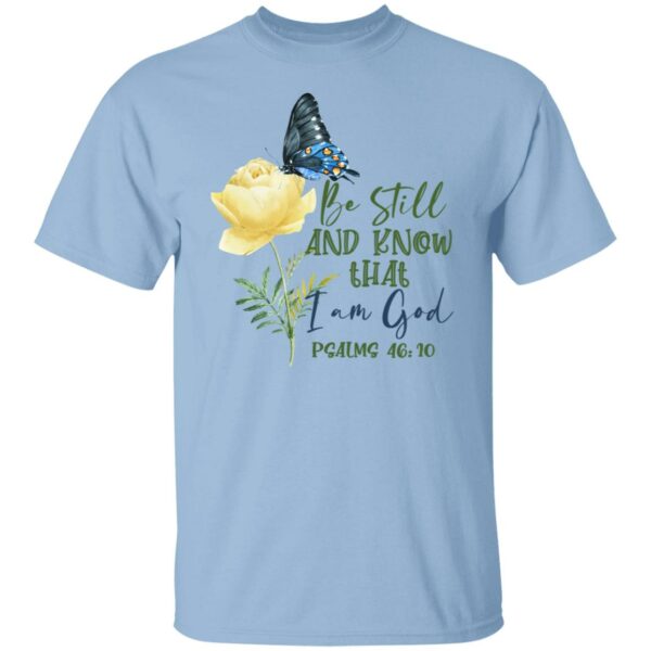 flower butterfly be still and know that i am god graphic tee shirt 5 tdzkob