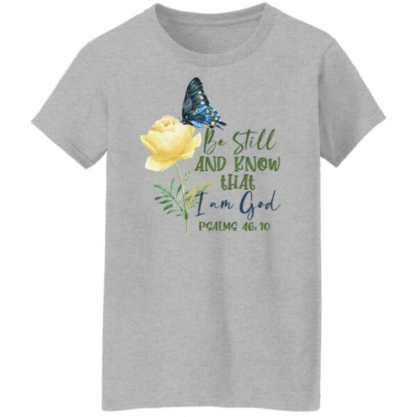 flower butterfly be still and know that i am god graphic tee shirt 9 xijyrc