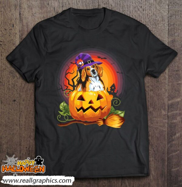 foxhound witch pumpkin halloween dog lover costume shirt 696 c5v0v