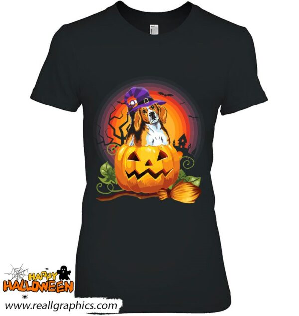 foxhound witch pumpkin halloween dog lover costume shirt 697 ppiey