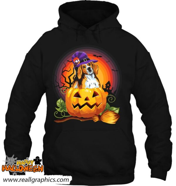 foxhound witch pumpkin halloween dog lover costume shirt 698 k5yt7