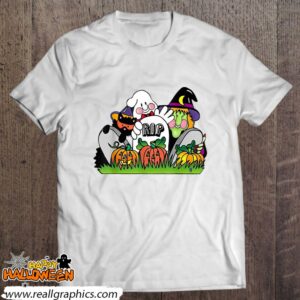 friends halloween cat ghost pumpkin shirt 383 99ZCm