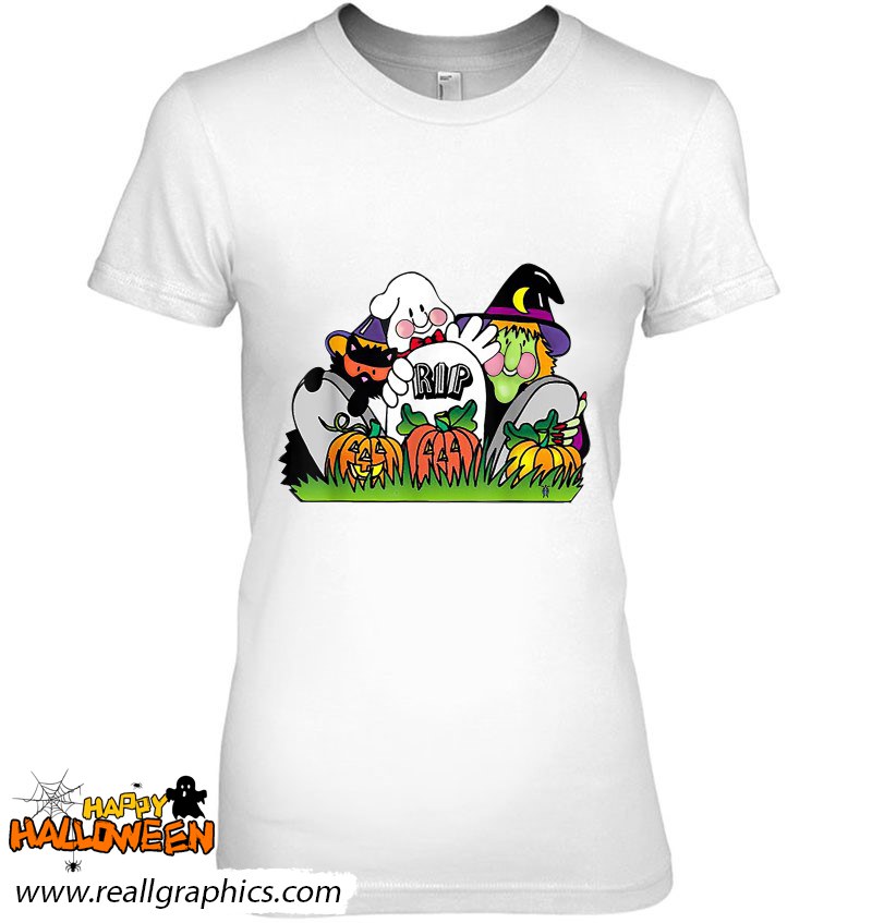 Friends Halloween Cat-Ghost Pumpkin Shirt