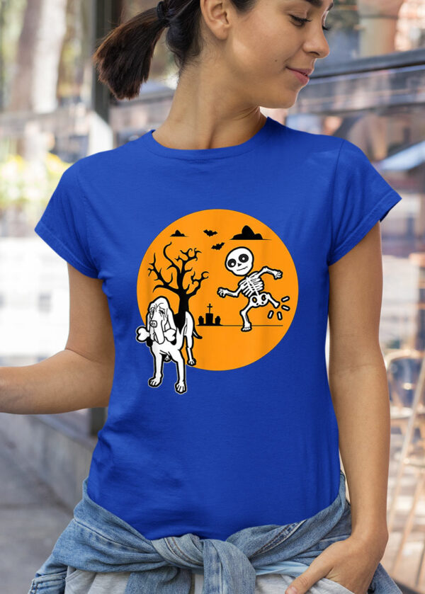 funny bloodhound skeleton bone halloween costume dog owners funny halloween shirt 176 qxwk9t