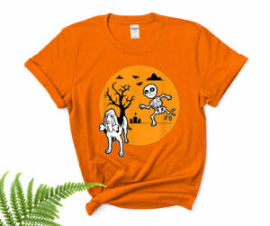 funny bloodhound skeleton bone halloween costume dog owners funny halloween shirt 4 ipwzxn