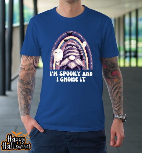 funny gnome im spooky and i gnome it halloween t shirt 1029 igxwdr