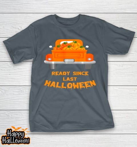 funny halloween ready since last halloween pumpkin family t shirt 446 sj9f38