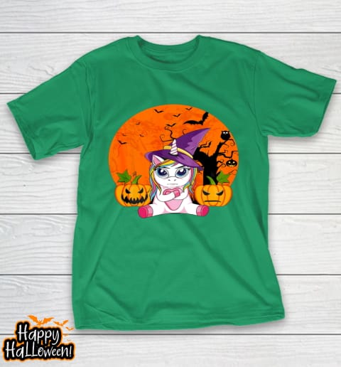 funny halloween shirt women witchy hat unicorn t shirt 593 a6ruvi