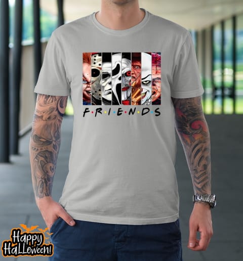 funny horror friends scary movies halloween t shirt 1115 lhlhxq