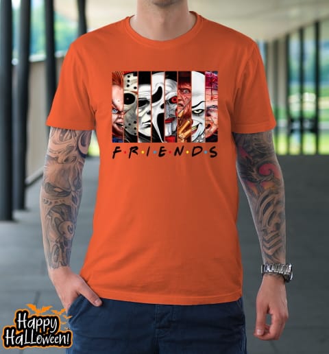 funny horror friends scary movies halloween t shirt 293 dpxuph