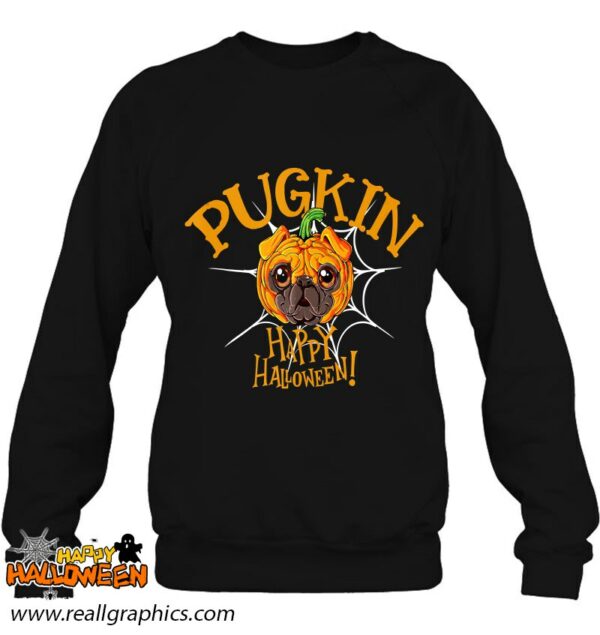funny pugkin pug happy halloween costume pumpkin cute shirt 703 jzdpo