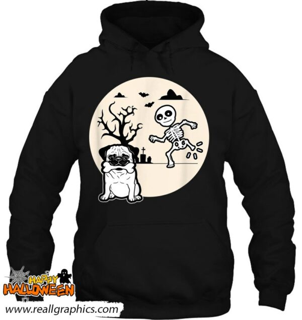 funny skeleton bone dog lovers shirt halloween pug dog shirt 858 7dbrt