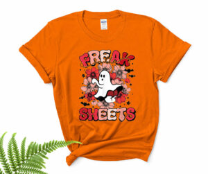 funny spooky freak in the sheets halloween floral spooky ghost shirt 16 cdfif1