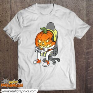 gamer halloween jackolantern scary gaming shirt 936 ci7k8