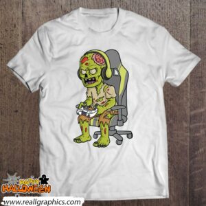 gaming halloween zombie scary gamer shirt 452 iU1lO