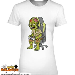 gaming halloween zombie scary gamer shirt 453 C3HYG