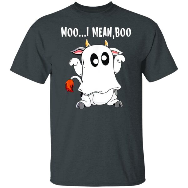 ghost cow moo i mean boo funny halloween cow boos t shirt 3 fzro2
