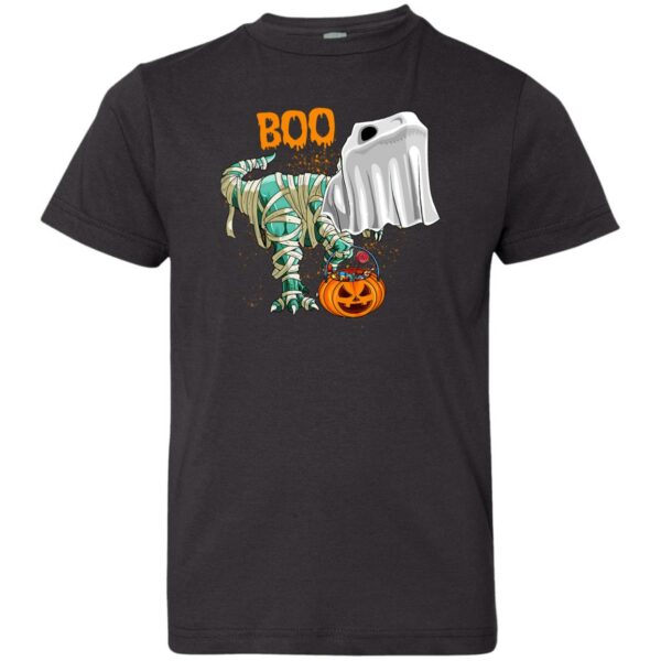 ghost dinosaur t rex funny boo halloween boys men pumpkin t shirt 2 5ap95