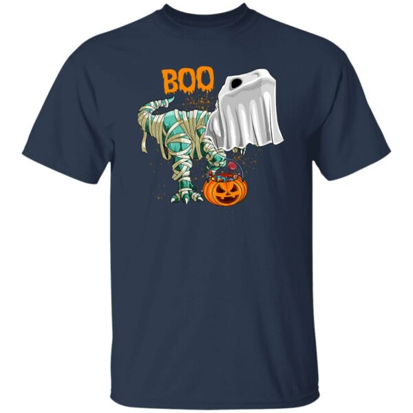 ghost dinosaur t rex funny boo halloween boys men pumpkin t shirt 4 8rvrj