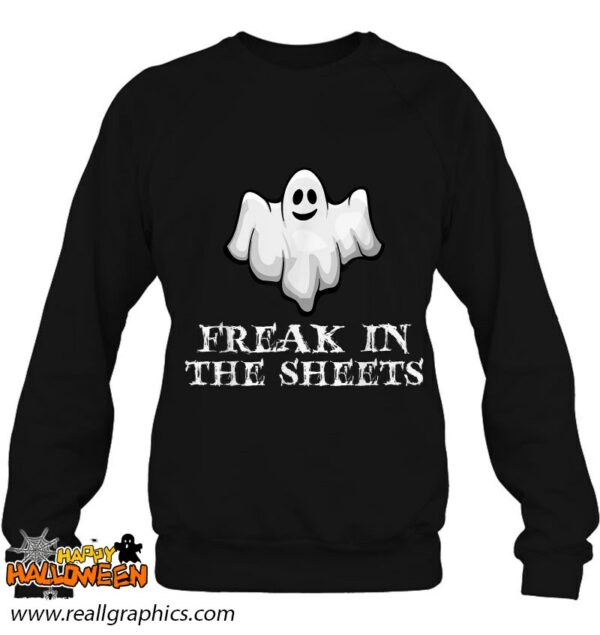 ghost freak in the sheets funny halloween shirt 591 a5mww